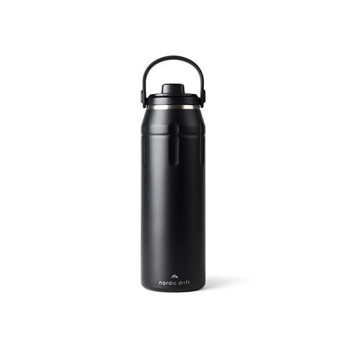 OBG.PUB - Bouteille Isotherme 940ml en Acier inox recyclé Veldra Noir Bouteille Isotherme 940ml en Acier inox recyclé Veldra Noir