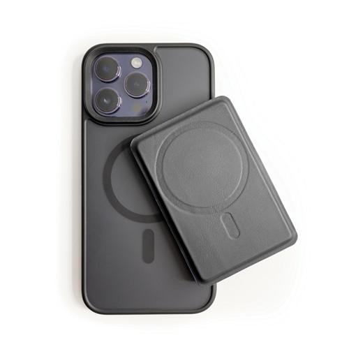Portefeuille Téléphone high-tech en cuir PU Techiol Noir