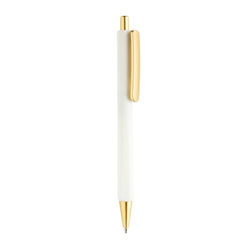 Stylo Luxe Triangulaire en plastique recyclé Trevo Blanc