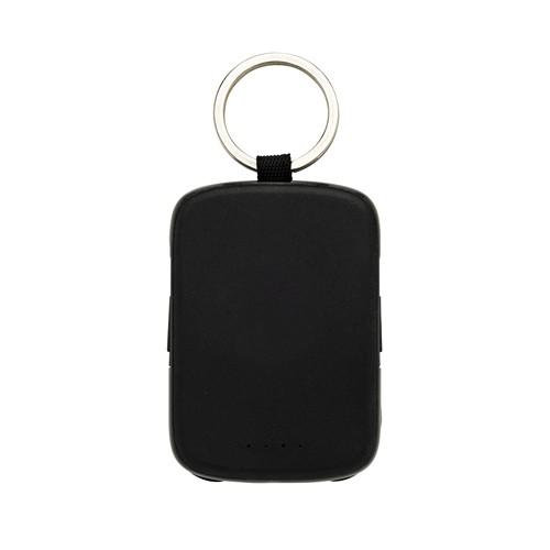 Porte-Clés Powerbank 2000mAh avec Câbles Intégrés Nexio Noir