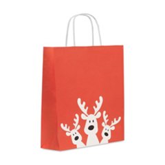 OBG.PUB - Sac Cadeau en Papier Recyclé Format Moyen Velbro Sac Cadeau en Papier Recyclé Format Moyen Velbro