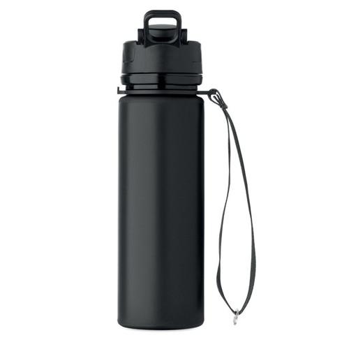 Gourde de Sport Pliable 500ml en Silicone Flevo Noir