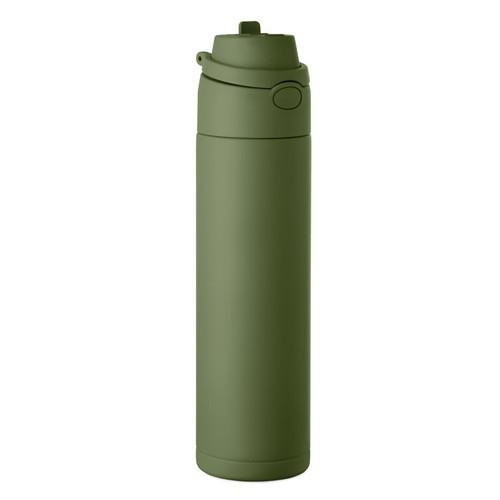 OBG.PUB - Gourde en acier inoxydable recyclé 650 ml avec Paille Viscor Vert Gourde en acier inoxydable recyclé 650 ml avec Paille Viscor Vert