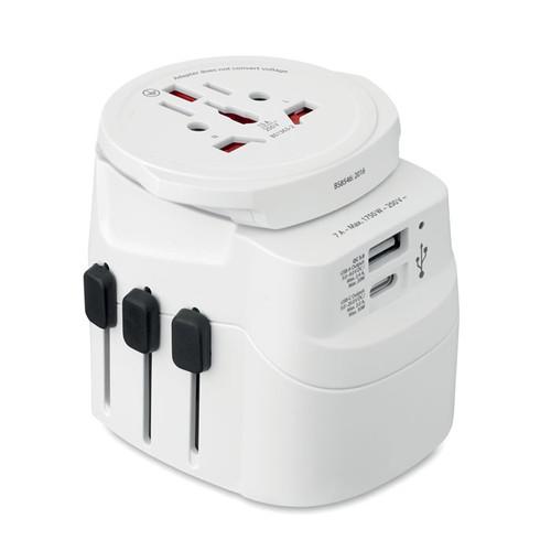 Adaptateur Universel de 30W pratique en ABS Sergia Blanc