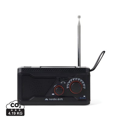 OBG.PUB - Radio Multifonctions Solaire 4000mAh en ABS Veldra Radio Multifonctions Solaire 4000mAh en ABS Veldra