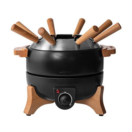 Set à Fondue Électrique pratique haut de gamme Fovra Noir