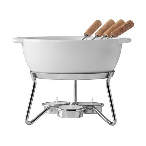 Set à Fondue haut qualité 750ml en céramique Fondya Blanc