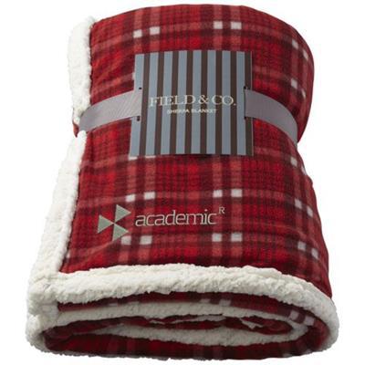 Plaid Joan en polaire de marque sherpa Shirra Rouge