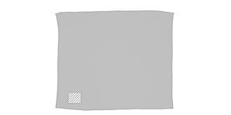 Plaid en polaire au toucher douce Axoo - Marquage Recto