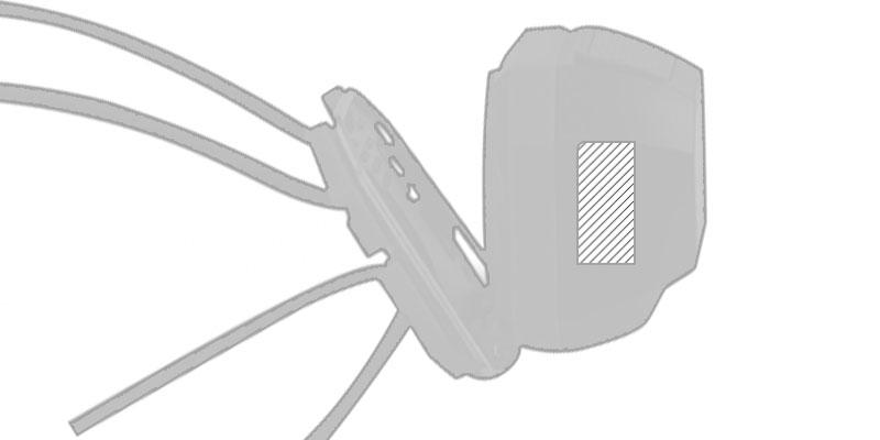 OBG.PUB - Lampe à 2 LED rouge frontale en ABS Beams - Marquage Recto Lampe à 2 LED rouge frontale en ABS Beams - Marquage Recto