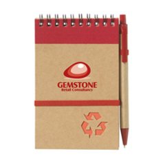 OBG.PUB - Mini Bloc-Notes en carton recyclé avec Stylo Zelmo Mini Bloc-Notes en carton recyclé avec Stylo Zelmo
