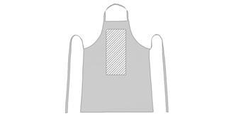 Tablier de cuisine en coton 100% 180gr/m2 Reev - Marquage Recto
