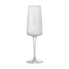 Flûte à Champagne élégant en Verre côtelé 255 ml Norris