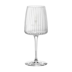 Verre à Vin au design élégant en verre côtelé 370ml Ribbio