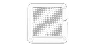 Accroche sac pliable carré Square - Marquage Recto