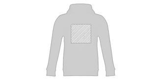 Sweat-shirt enfant avec capuche en coton Capuis - Marquage Recto