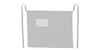 Tablier de cuisine en coton au cordon noué Sky - Impression Droite