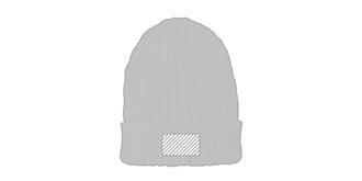 Bonnet épais en tissu acrylique 100 % Spie - Marquage Recto