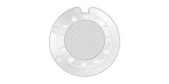 Accroche sac pliable strass Glitter - Marquage Recto