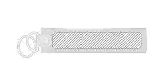 Porte-clés en tissu brodé Aviation Flight - Marquage Verso