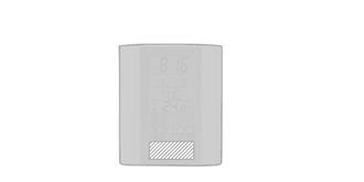 Porte-crayons multifonction en bambou Petros - Impression Bas