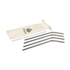 Set de 4 Pailles Inox Réutilisables Pally