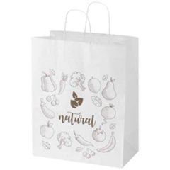 Sac en Papier Kraft avec Poignées Torsadées Brieve