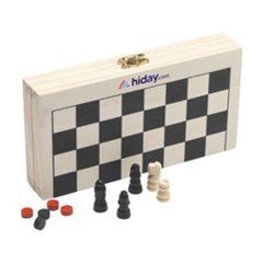 Coffret Jeux 3-en-1 Publicitaire en Bois FSC Olas