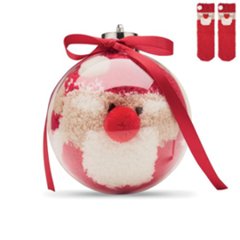 OBG.PUB - Chaussettes Père Noël dans une Boule en PET Felvio Chaussettes Père Noël dans une Boule en PET Felvio