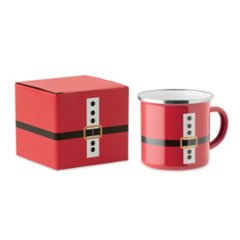 OBG.PUB - Mug Vintage Père Noël Émaillé 300ml en métal Bravel Mug Vintage Père Noël Émaillé 300ml en métal Bravel