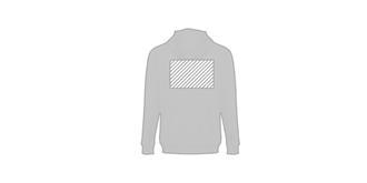 Sweatshirt à capuche pour homme en coton Tiks - Marquage Verso