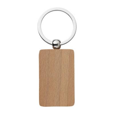 Porte clé personnalisé en bois photo gravée, forme rectangle - Vi