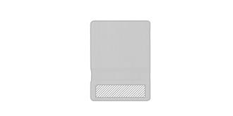 Support téléphone robuste en bambou Denim - Marquage Recto