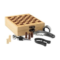 OBG.PUB - Coffret Sommelier & Échecs Publicitaire en Bambou Gemi Coffret Sommelier & Échecs Publicitaire en Bambou Gemi