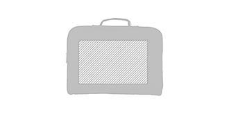 Sacoche porte-documents en polyester 600D Florys - Marquage Recto