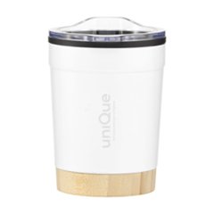 OBG.PUB - Mug Thermos 350 ml en Bambou et Inox Recyclé Velbro Mug Thermos 350 ml en Bambou et Inox Recyclé Velbro