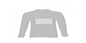 Polo à manches longues pour homme Tibern - Marquage Recto