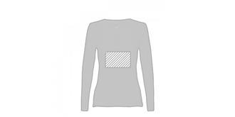 T-shirt à manches longues en coton Caresity - Marquage Recto