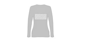 T-shirt à manches longues en coton Caresity - Marquage Verso