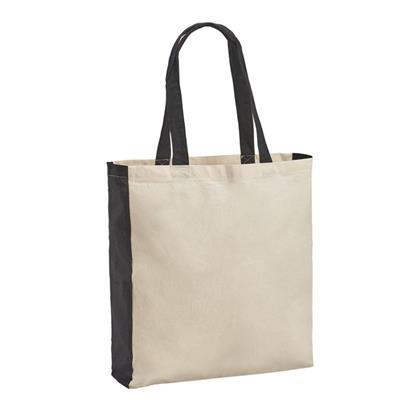 Sac pour le shopping 100% coton Bars Noir