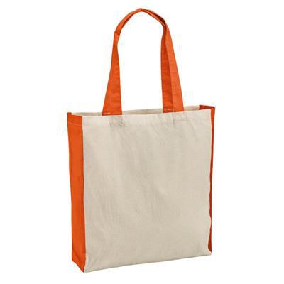 Sac pour le shopping 100% coton Bars Orange