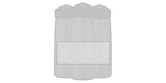 Bouteille écologique de 750 ml Tritan Renew Eldy - Marquage autour