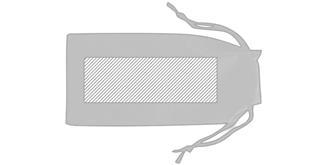 Étui à lunettes en textiles non tissés Tibiel - Marquage Verso