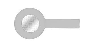 Bouteille de 500 ml 'acier inoxydable/PU Loren - Impression Haut