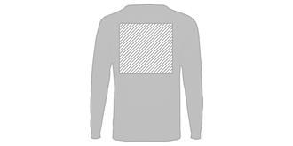 Pull-over col "V" pour homme en 70% coton Missini - Marquage Verso