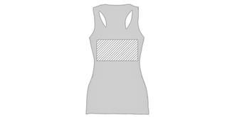 T-shirt sans manches pour femme en coton Tirainus - Marquage Verso