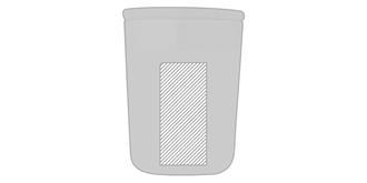 Gobelet de 300 ml en acier inoxydable/bambou Algan - Marquage Recto