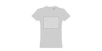 T-shirt pour homme fabriqué en 100% coton Tusher - Marquage Recto