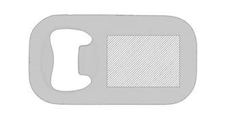 Ouvre-bouteille fabriqué acier inoxydable Boimea - Marquage Recto