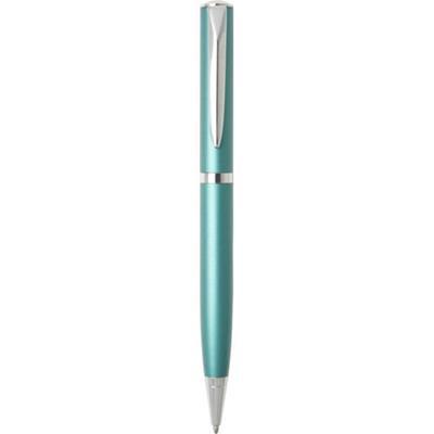 Stylo bille design exclusif en laiton Abrissy Turquoise